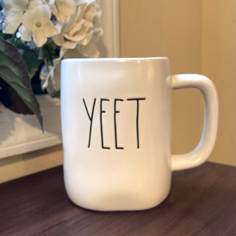 Rae Dunn YEET ceramic mug